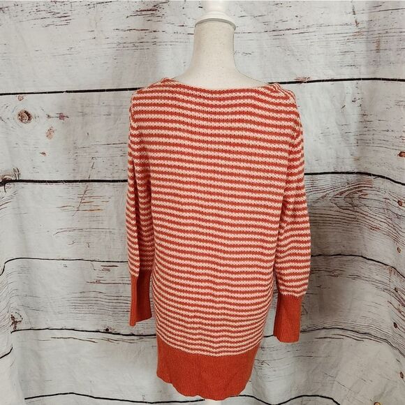 Sundance Lambswool Blend Button Front Striped Cardigan Size Large - Picture 2 of 5